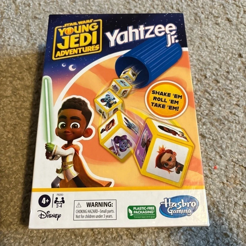Yahtzee Jr Star Wars Young Jedi Adventures Game Hasbro Gaming Disney NEW